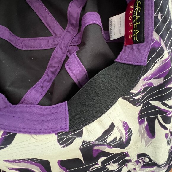 Scala Pronto Wide Brim, Floppy, Sun Hat, 100% Cotton, Floral Design, Excellent! - Picture 10 of 15